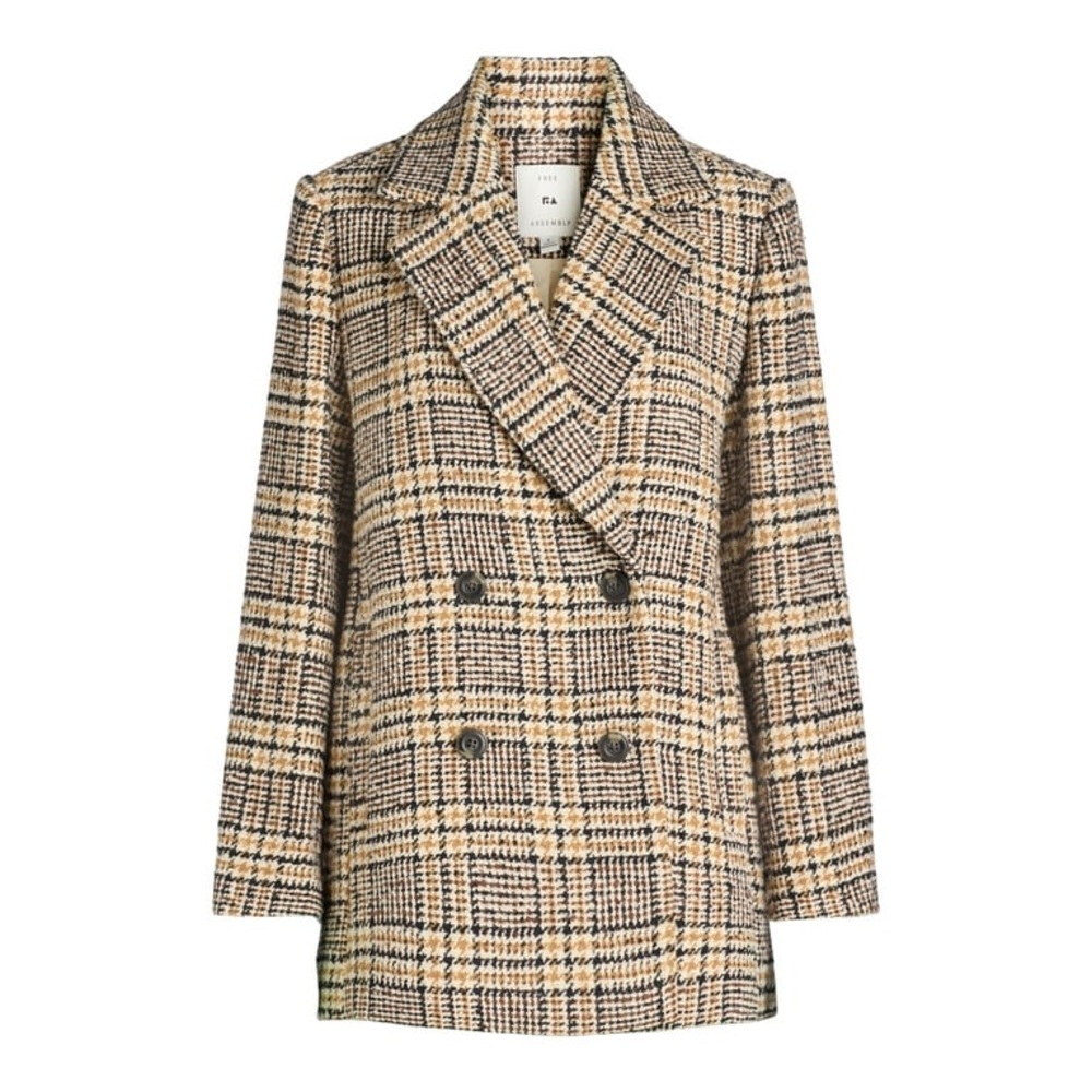 Free Assembly Boxy Double Breasted Jacket Coat